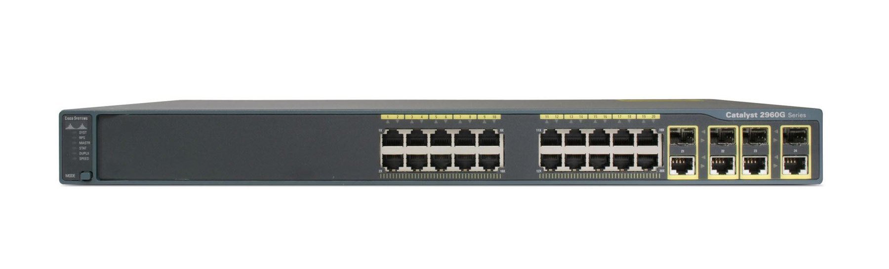 Cisco WS-C2960G-24TC-L  24 Port 10/100 Ethernet Switch – Used