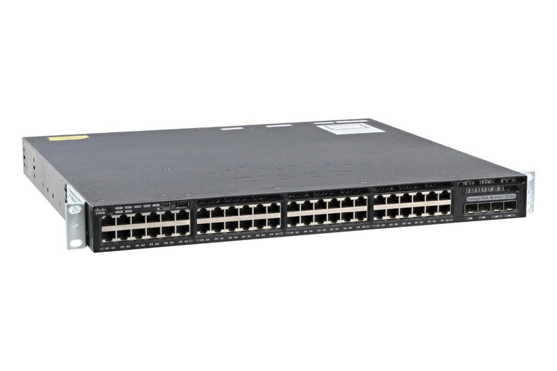 Cisco WS-C3650-48PD 48 Port PoE+ Switch with 2 × 10G & A Single PSU – Pre-Owned
