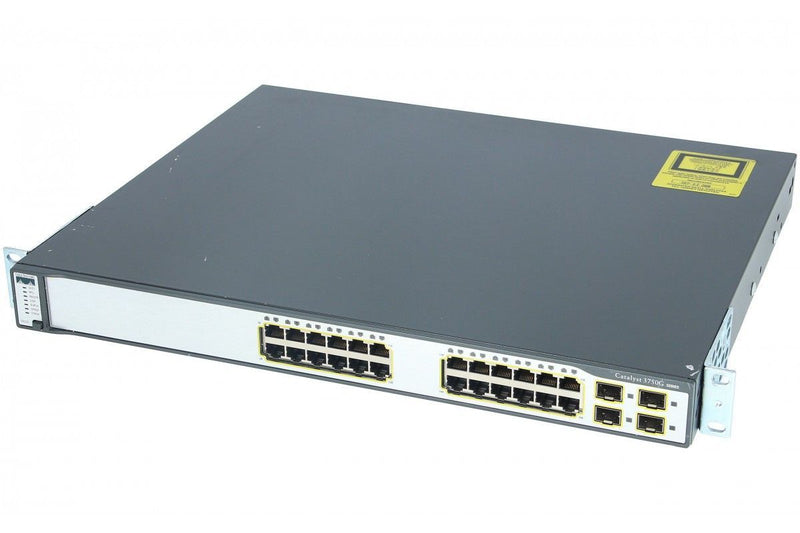 Cisco WS-C3750G-24TS-S1U 24 Port Gigabit + 4 SFP Stackable Switch – Pre-Owned