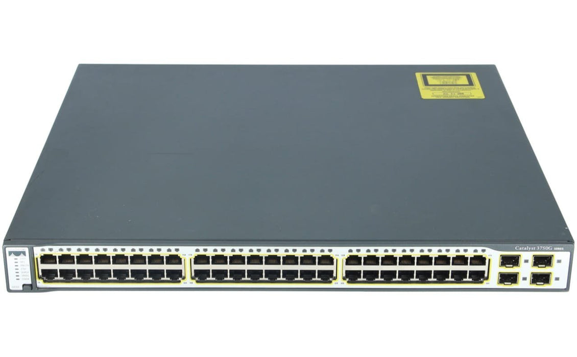 Cisco WS-C3750G-48TS-S 48 Port Gigabit Managed Stackable Switch – Refurb