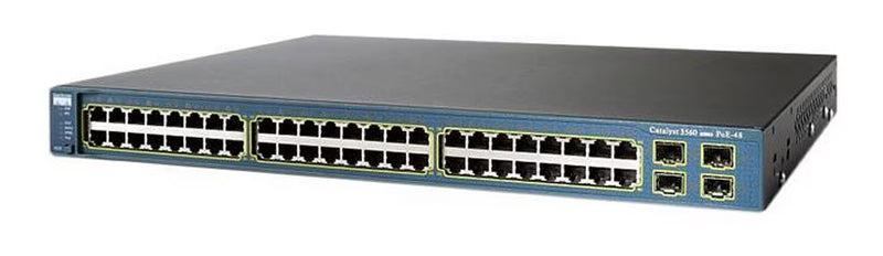 Cisco Catalyst WS-C3560-48PS-S 48 Port 10/100 PoE + 4 SFP Switch – Pre-Owned