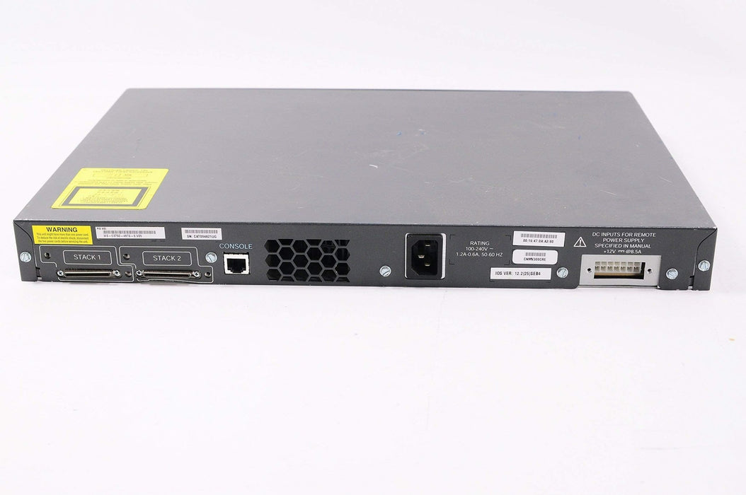 Cisco WS-C3750G-48TS-S 48 Port Gigabit Managed Stackable Switch – Refurb