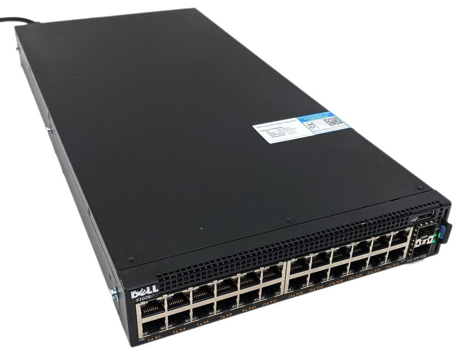 Dell Networking E11W X1026P 24 Port 2 SFP Gigabit PoE Layer 2 Managed Switch – Refurb