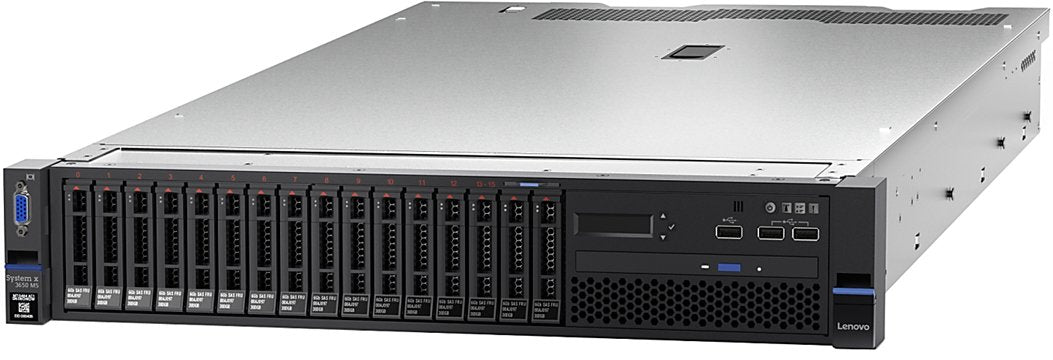 LENOVO SYSTEM X3650 M5 - 16 BAY 2.5" - 2 X XEON E5-2620 V4 - 64GB DDR4 - NO CADDIES - NO DRIVES - NO RAIL KIT - 2U ENTERPRISE WORKLOAD SERVER