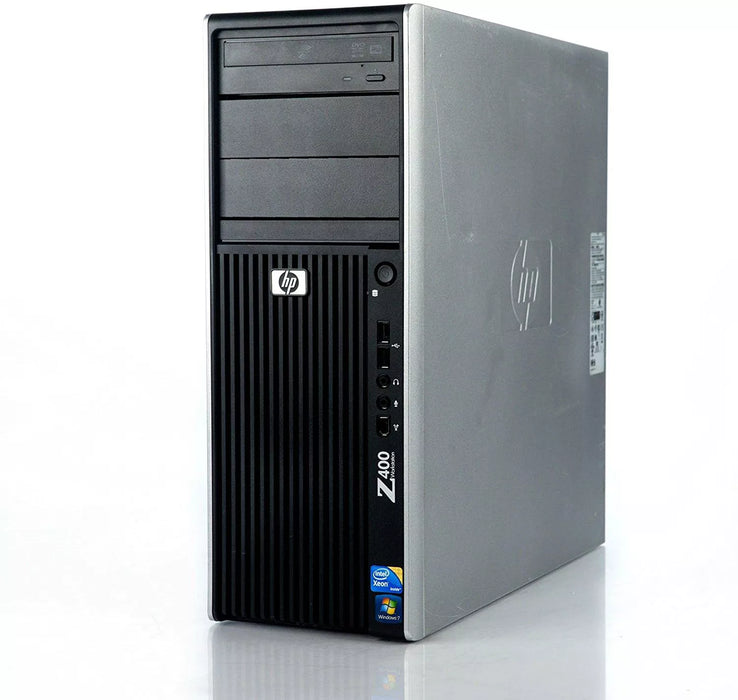 HP Z400 Workstation Tower Computer; Xeon W3550; 4GB PC3; 500GB HDD; Win10Pro; Refurb